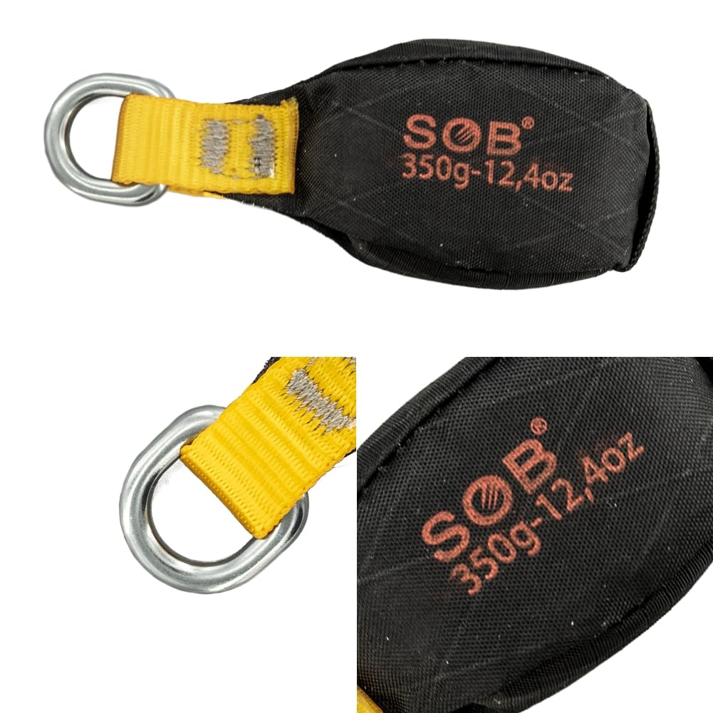 RESQT Throw Weight Bag, Durable Climbing Rope Bag for Arborists Professional Multi Throw Bag for Tree Rock Spelunking (2Pcs Black, 350G)