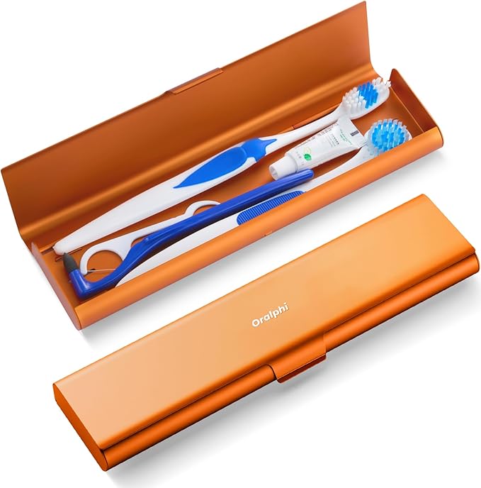 Wider Aluminum Toothbrush Travel Case, Portable Travel Toothbrush Holder