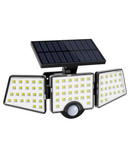 Lepro Solar Security Lights, 1000LM Solar Floodlights Motion Sensor with 360 Degree 3 Adjustable Heads, IP65 Waterproof, Wide Lighting Angle Solar Lights Outdoor for Yard Garage Pathway