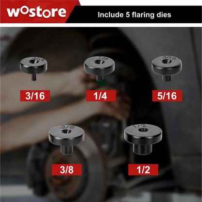 Wostore Double Flaring Tool Kit Copper Line Tube Cutter