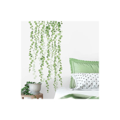 RoomMates RMK3903SCS String of Pearls Succulent Vine Peel and Stick Wall Decals