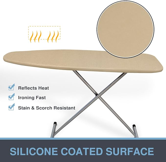 Ironing Board Cover and Pad, Standard Size 15x54, Thick Padding, Elastic Edge