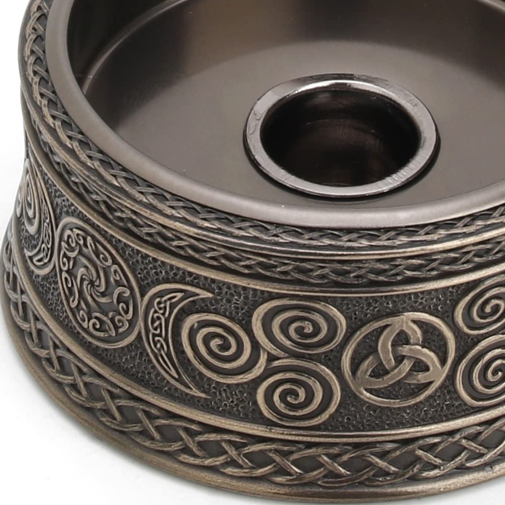 Veronese Design 2 3/8" Tall Celtic Knot Triple Moon Goddess Sigil Votive Candle Holder