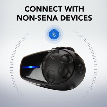 Sena SMH10-11 Motorcycle Bluetooth Headset/Intercom Communication System with Universal Microphone Kit (Single)