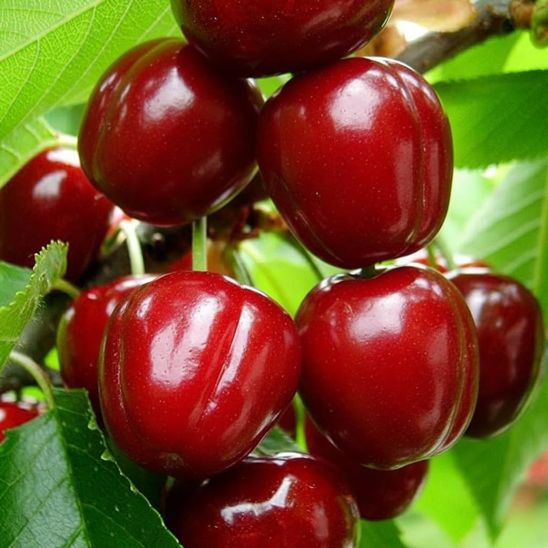 Combo 3 Barbados Cherry Trees Live Plants, Fast-Growing for Spring Planting, Starter 4-7" Tall Edible Red Cherry Tree for Outdoor