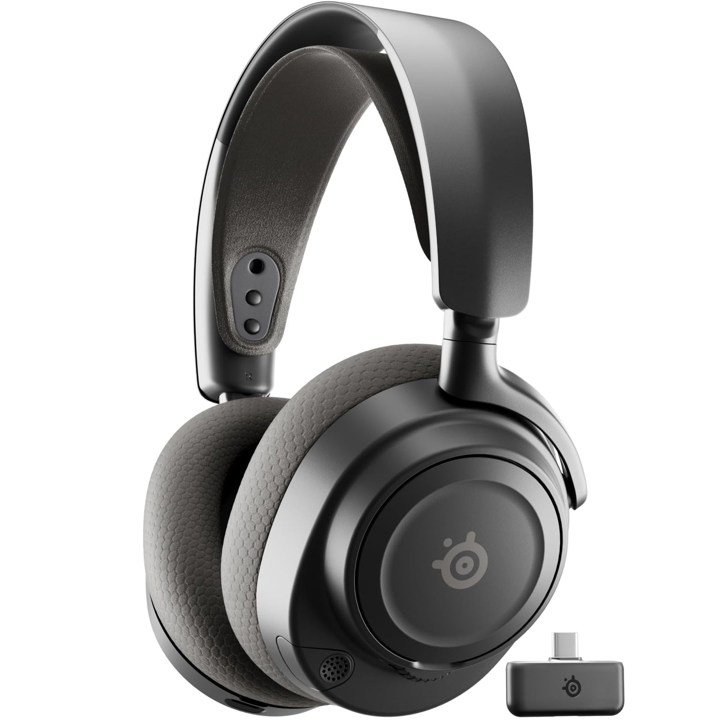 SteelSeries Arctis Nova 7P Wireless Gen 2 Gaming Headset - Real-Time App Control, 50+ HR Play, Neodymium Magnetic Drivers, Mix 2.4GHz/Bluetooth, PS5, PS4, PC, Switch 1/2, Mobile - Black