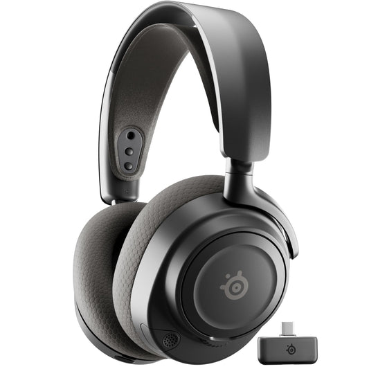 SteelSeries Arctis Nova 7P Wireless Gen 2 Gaming Headset - Real-Time App Control, 50+ HR Play, Neodymium Magnetic Drivers, Mix 2.4GHz/Bluetooth, PS5, PS4, PC, Switch 1/2, Mobile - Black