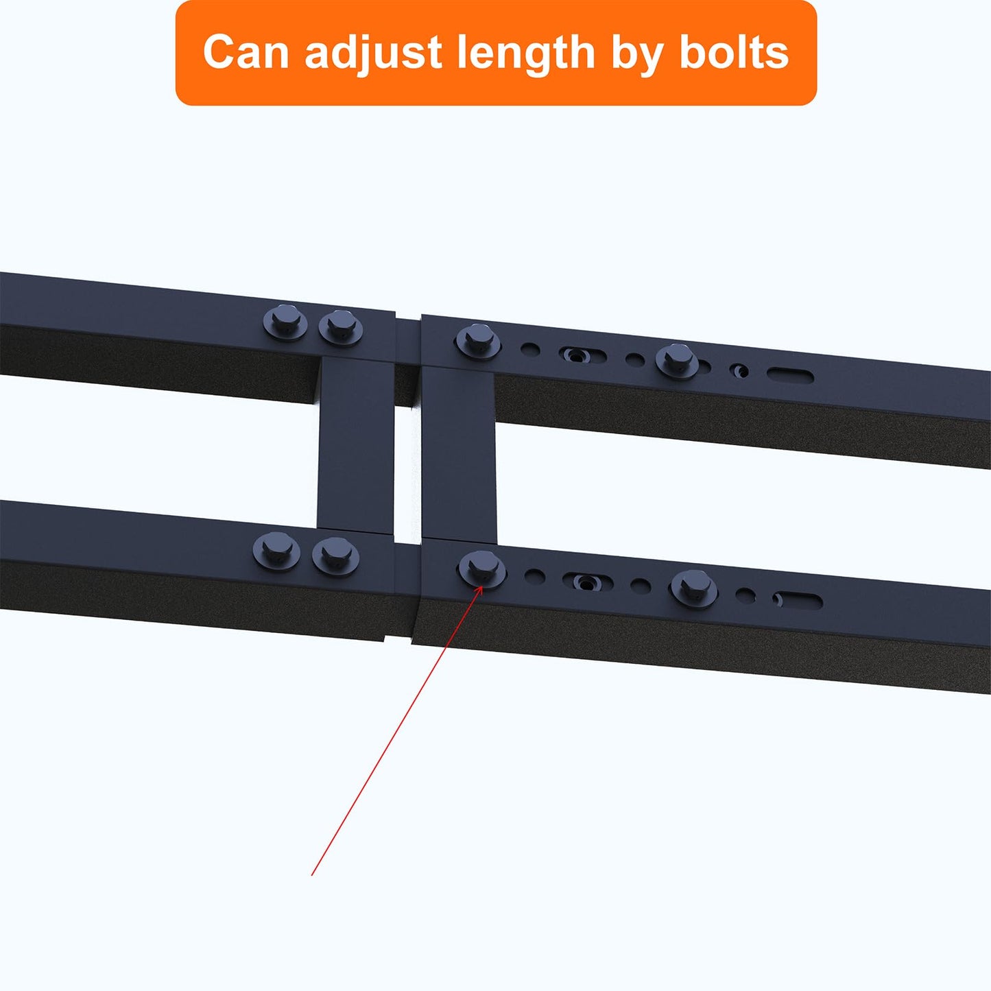 KNAWIER Truck Bed Cargo Divider for Full Size Truck, Compatible with Silverado,F150,F250,Sierra 1500,Titan,Foldable,No Drilling