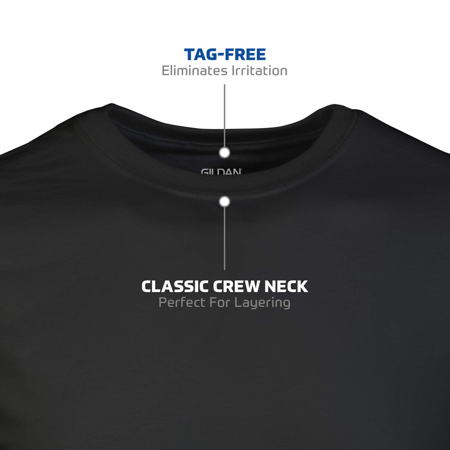 Gildan Men’s Crew T-Shirt, Style G1100, MultiPack, White (6-Pack), XX-Large