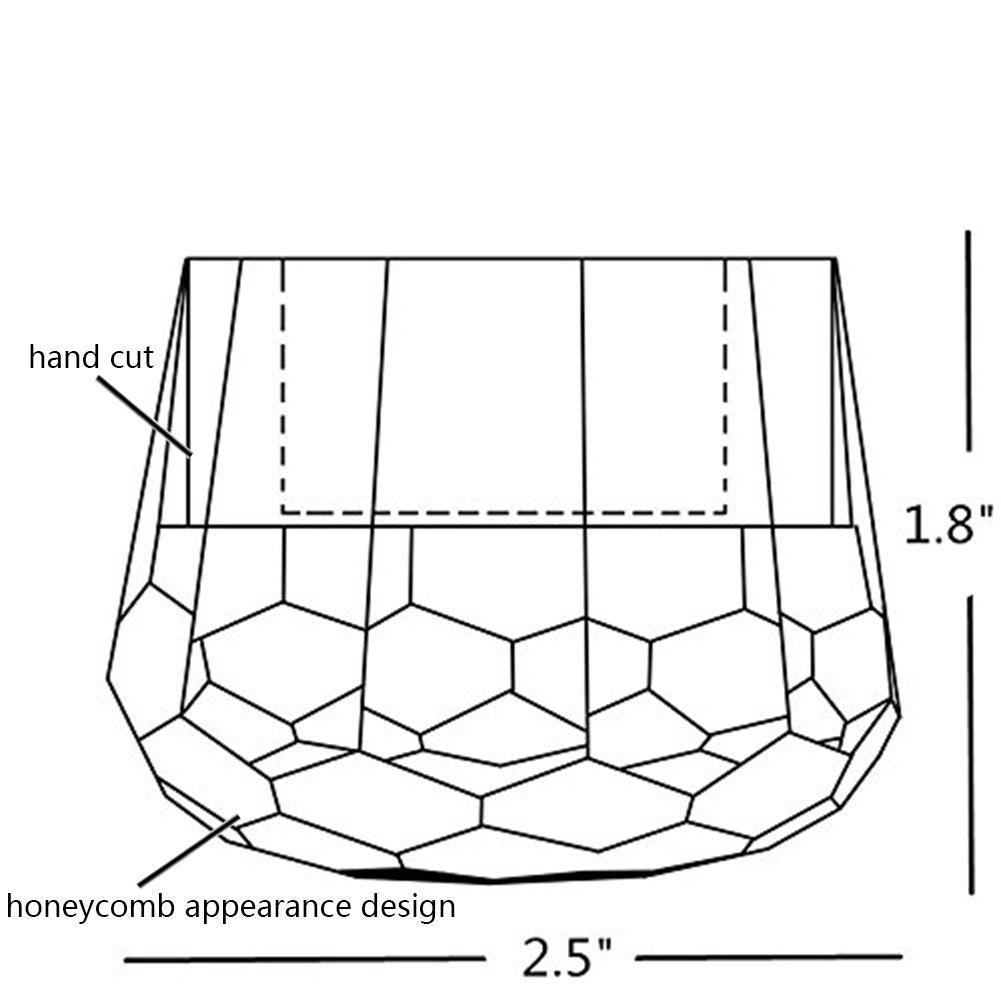 Donoucls Crystal Votive Tealight Candle Holders Home Decorations for Christmas Wedding Table 2.5" Diameter x 1.8" High Set of 2