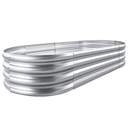 Land Guard 6ft Metal Raised Garden Bed，2 Pcs Galvanized Planter Raised Beds for Vegetables…………