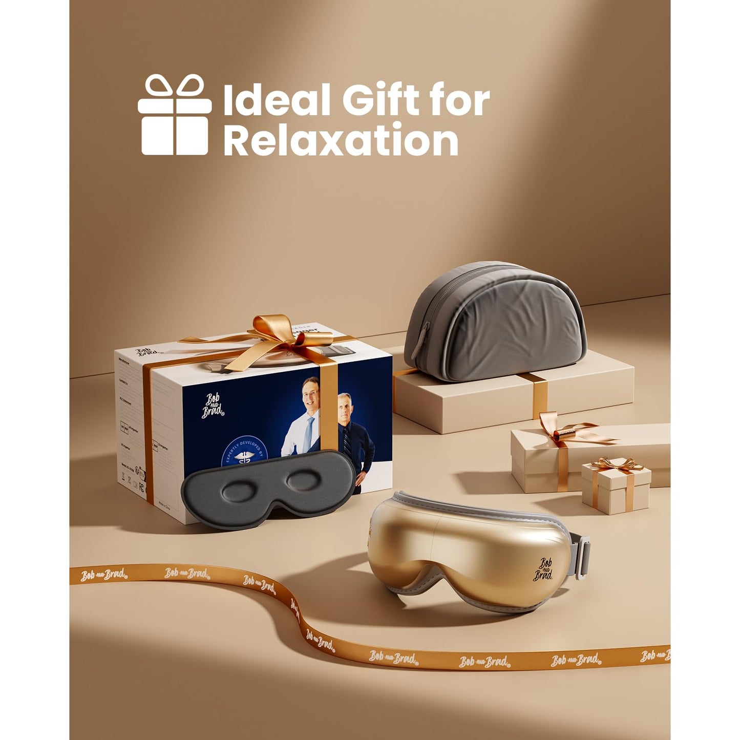 BOB AND BRAD Eye Massager FSA Eligible/HSA Eligible, EyeOasis 2 Heated Eye Mask for Migraines with Music, Smart Migraine Massager Reduce Dry Eyes Improve Sleep, Birthday Gifts for Women Men Mom Dad