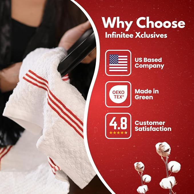 Infinitee Xclusives 100% Cotton Kitchen Towels