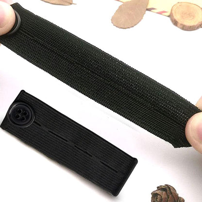 5PCS Adjustable Waist Extender, Elastic Button Extender Pants Waist Extension for Trousers Jeans Pregnant Trousers