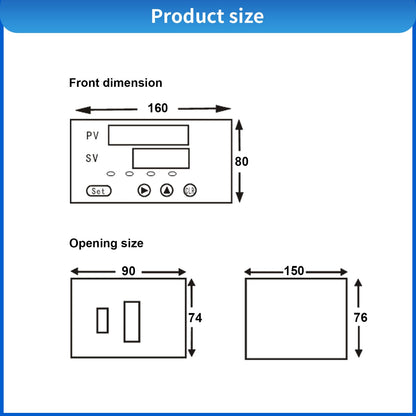 Load Cell Sensor with Indicator Display,Compression Force Weight Pressure Scale Sensor Two Sets of Relay Outputs Peak Recording (0-2T with Indicator)