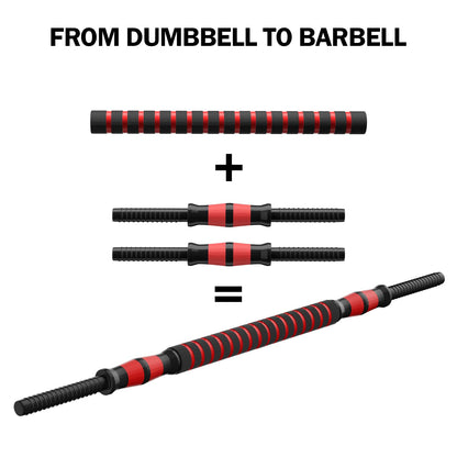 Dumbbell Handle Set, Dumbbell Bars 13.8in (35 cm), Suitable for 1 inch Wide Weight Plates, Home Gym Strength Training Accessories,Dumbbells Set Suitable for 20/30 Pounds