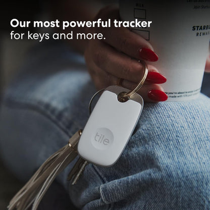 Tile Pro (2022) Bluetooth Item Finder, Pack of 2, 120 m Finding Range, Compatible with Alexa and Google Smart Home, iOS and Android Compatible, Find Your Keys, Remotes and More, Black/White