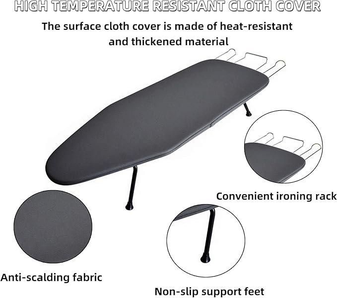 Compact Foldable Tabletop Ironing Board -