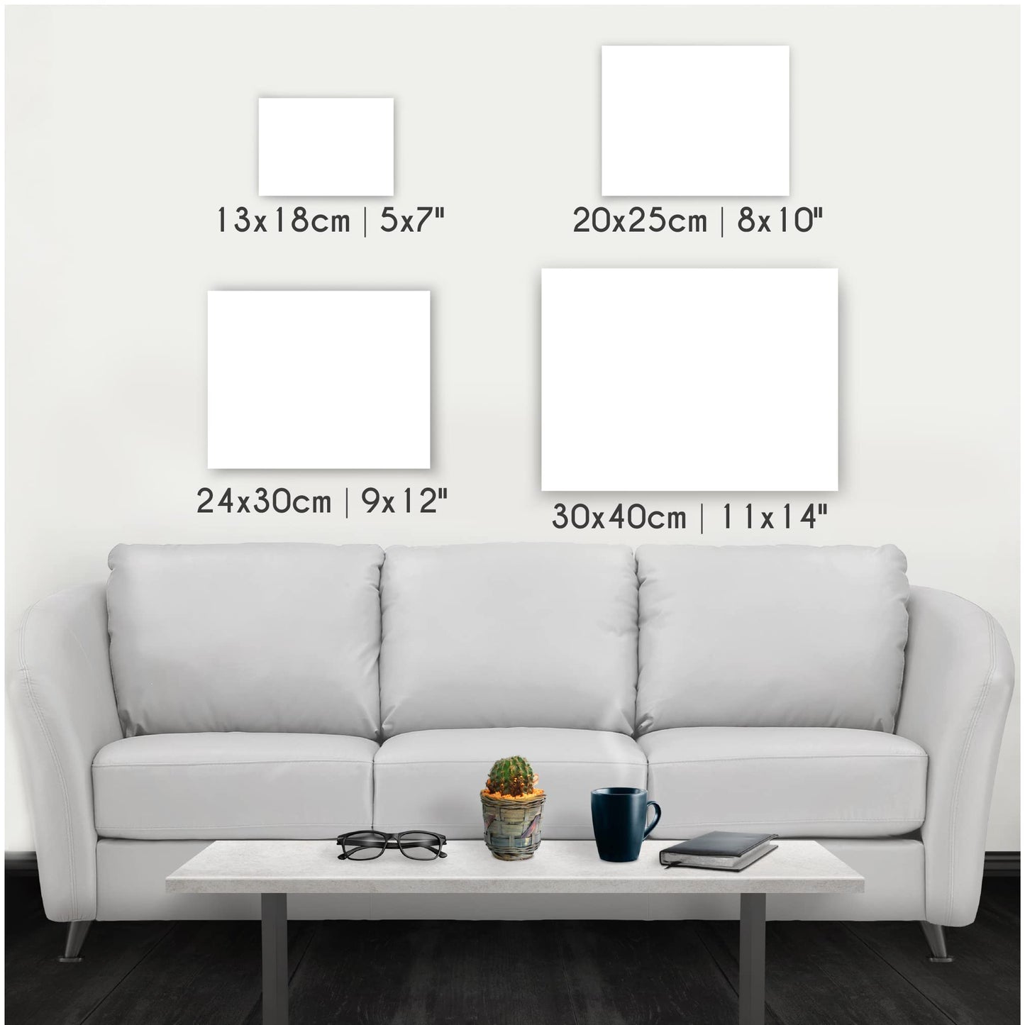 Canvas Painting Set of 28 Canvas – Multi Sizes – 13 x 18 cm, 20 x 25 cm, 24 x 30 cm, 30 x 40 cm – All Types of Painting