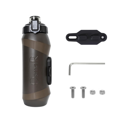 Magnetic Cycling Water Bottle with Bike Mount – 600ml / 20oz, Quick Snap-Release, Cage-Free, One-Handed Access – M5 Screws Included – Fits MTB, Road & Gravel Bikes