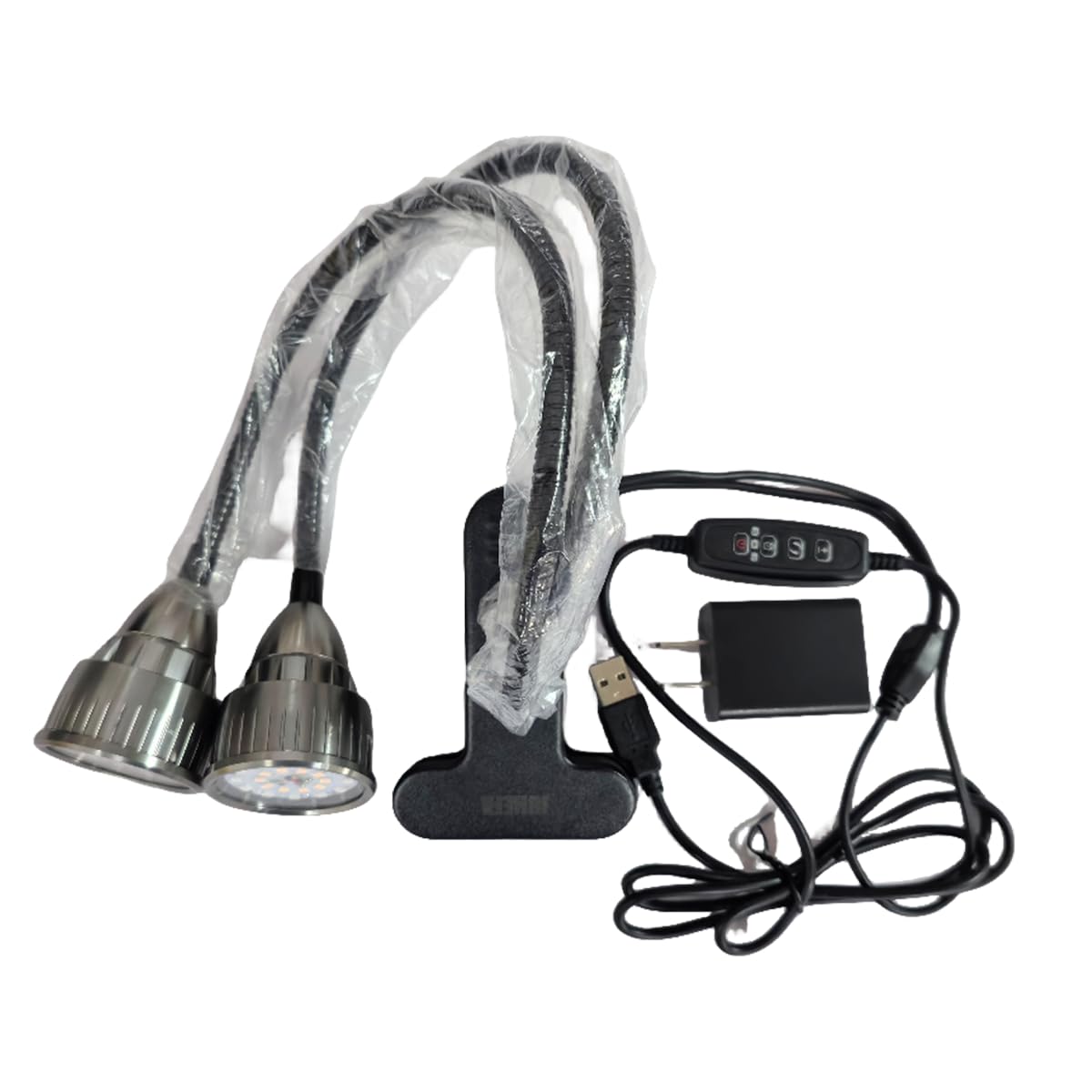 Grow Light for Indoor Plants Growing, Juhefa Gooseneck Clip-on Plant Lamp for Seedlings Succulents Seed Starting,3 Modes & 10-Level Brightness with Timer 3 9 12 Hrs