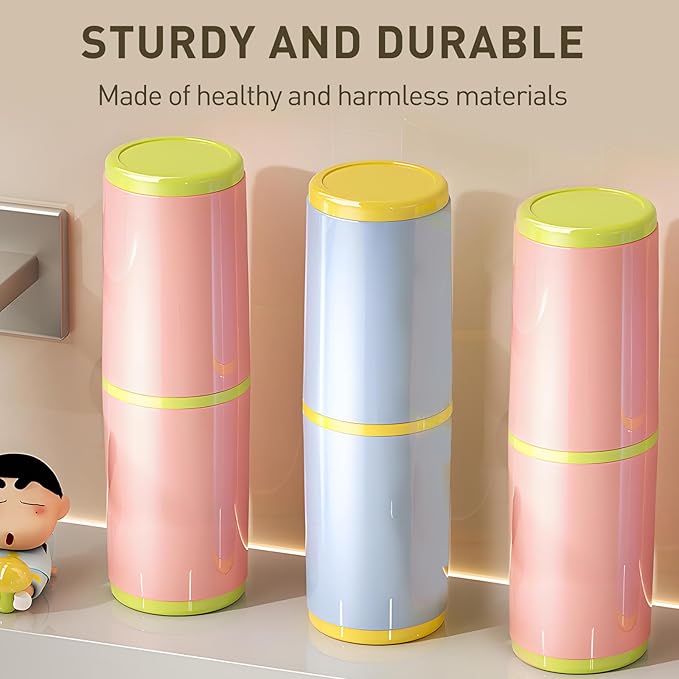 Toothbrush Cup with Cover – Leak-Proof Seal, Large Capacity