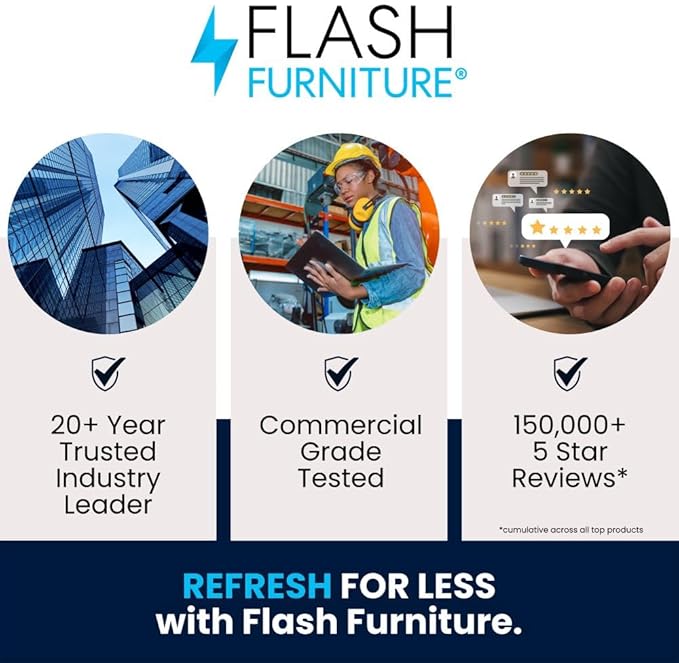 Flash Furniture 2 Pack HERCULES Series Black Vertical Back Metal Restaurant