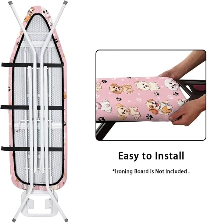 Puppy Dog Ironing Board and Pad Standard Size Cute Ironing Board Protective