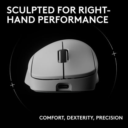 Logitech G PRO X SUPERLIGHT 2 Wireless Gaming Mouse, 60g Pro-Grade with 5 Programmable Buttons, 44k DPI Sensor, 8kHz Report Rate, USB-C Charging for PC/Mac - Black