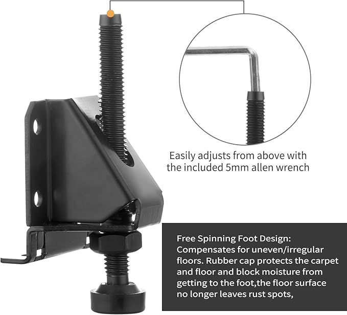 16 Pcak Adjustable Leveling Feet, Heavy Duty Furniture Levelers, Adjustable
