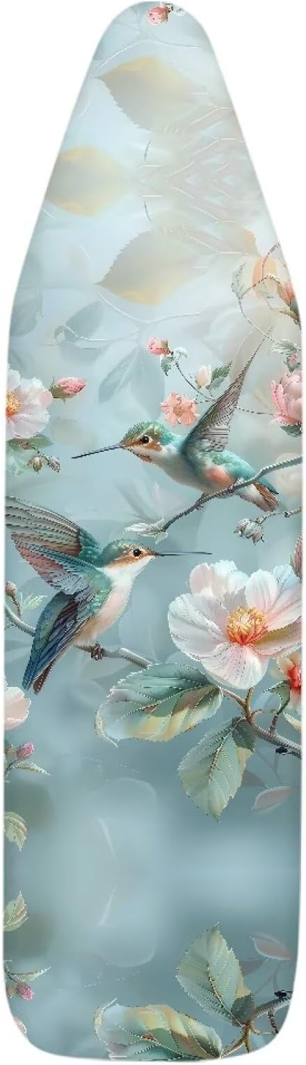 Hummingbird Design Ironing Board Cover and Pad Elastic Edge
