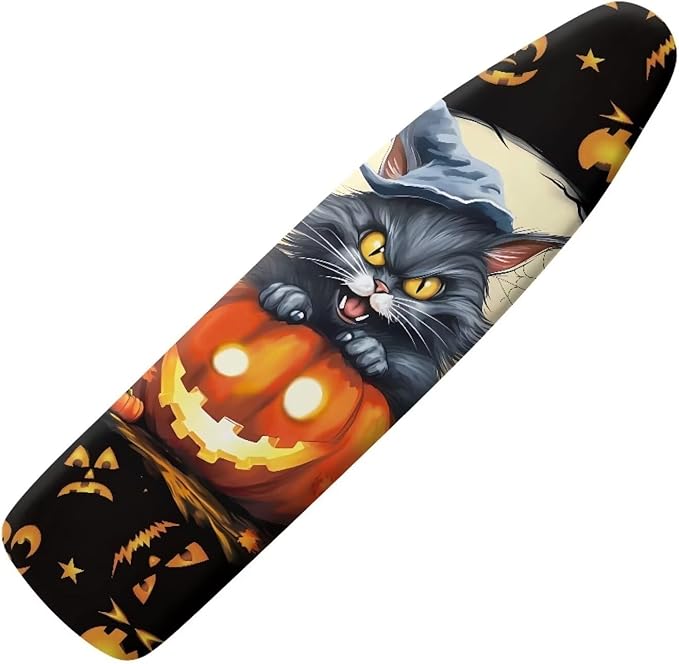 ZDCUSTOM Pumpkin Cat Ironing Board Covers Halloween Replacement Iron Board Cover