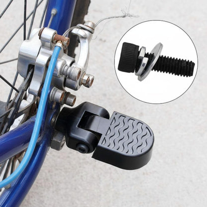 1 Pair Folding Bike Rear Pedals - Aluminum Alloy Non-Slip Foot Pegs for Mountain & Road Bicycles, Compact Foldable Footrests for Passenger Support‌