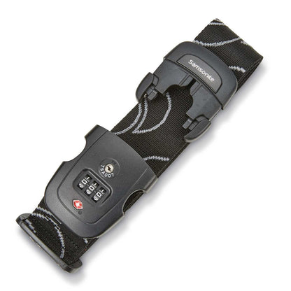 Samsonite Luggage Strap, Black, Combination Lock