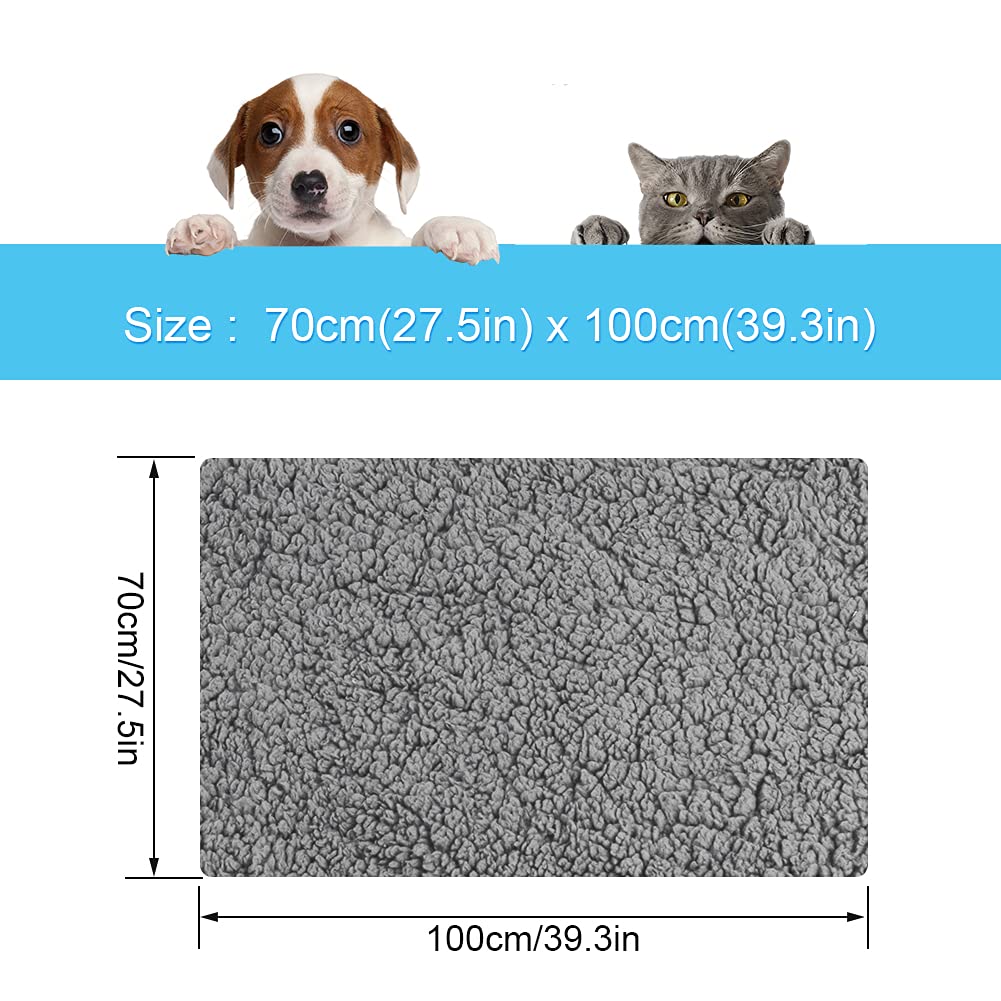 Onarway Waterproof Dog Blanket Washable: Protects Sofa/Bed/Car Seat from Spills & Scratches - Cozy Sherpa Fleece Puppy Throw for Furniture Conscious Pet Owner (Medium 70x100cm)