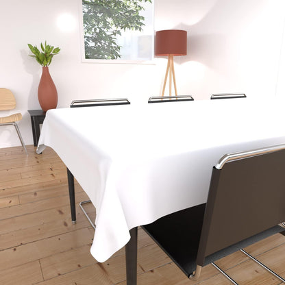 Soleil d'ocre Alix Rectangular Stain-Resistant Tablecloth 160 x 270 cm Polyester White