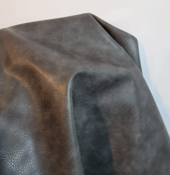 Soft Faux Vegan PU Leather by The Yard Synthetic Pleather 0.9 mm Nappa Yards