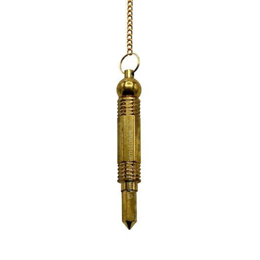 Amazing Gemstone Healing Metal Pendulums for Divination, Gold 3 Piece Steel Copper Pendulum High Energy Pendulo de Bronce Pendulos de Mesa MP45