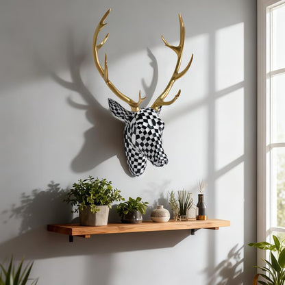 Deer Figurines,Animal Head Wall Decor,Deer Figurines Home Decor,Modern Home Decors,Head Art Wall Mount,Animal Statues For Wall