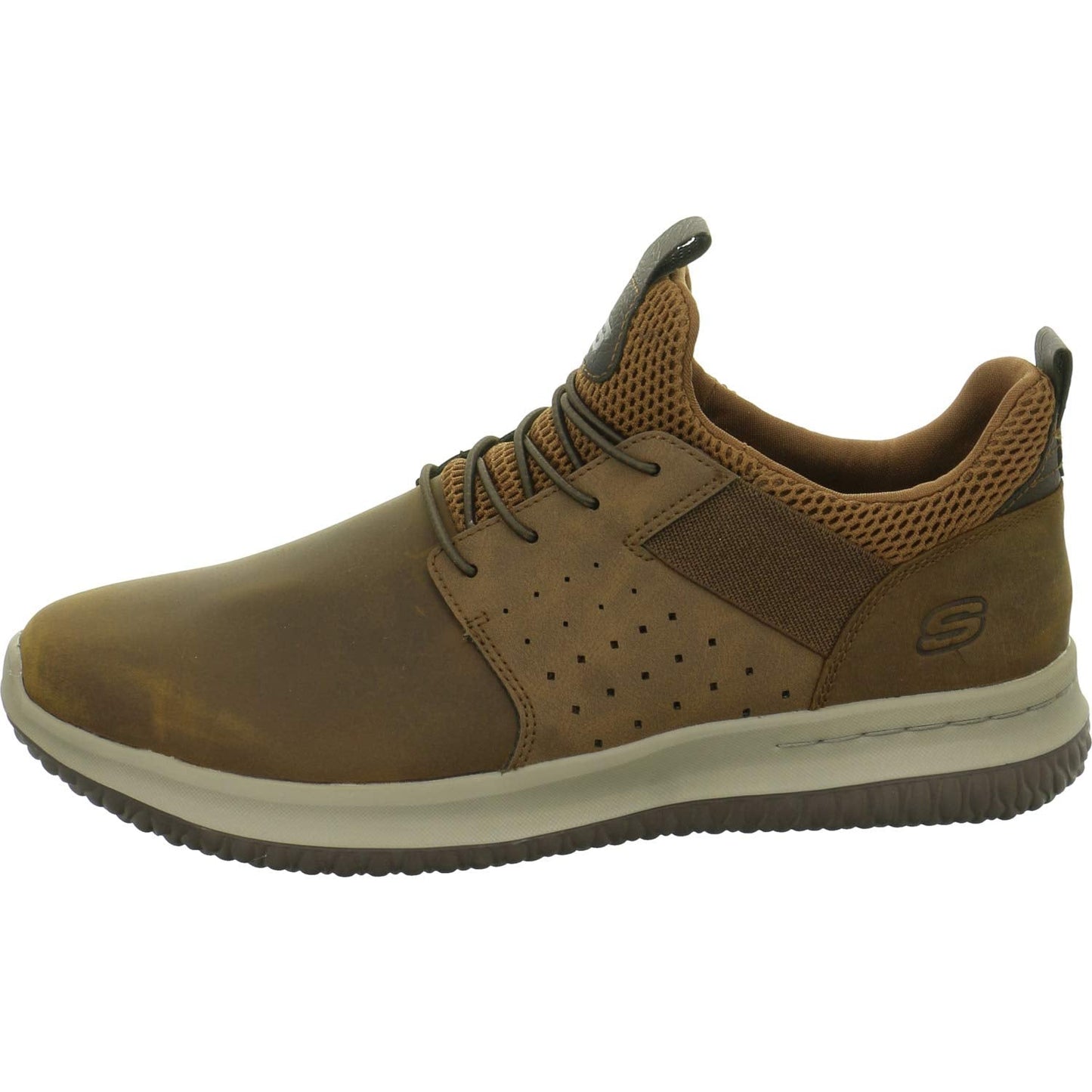 Skechers Men's Delson- Axton Slip On Trainers, Brown Brown Cdb, 9 UK