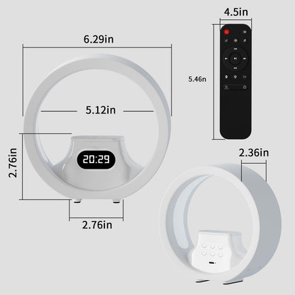 GDbow White Noise Machine with Remote Control 8 Colors Night Lights White Noise Sound Machine with 20 High Fidelity Soothing Sounds Timer Feature Sound Machine for Adults 6.290 Inch