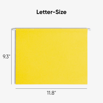 Smead Standard Hanging File Folders, 25 Count, Assorted Primaries, 1/5-Cut Adjustable Tabs, Letter Size (64059)