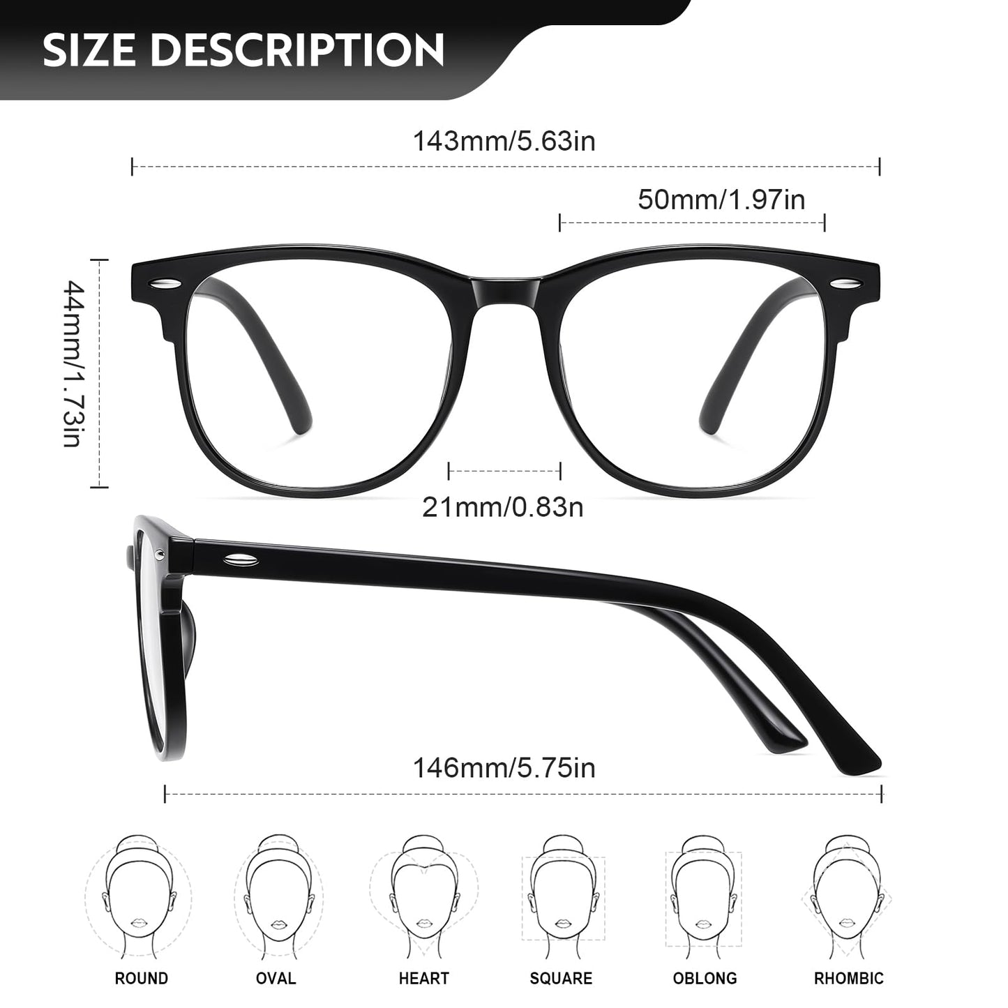 Okany 3 Pack Blue Light Blocking Glasses for Women Men, Round Computer Glasses Anti Eye Strain/UV/Glare Gaming Glasses
