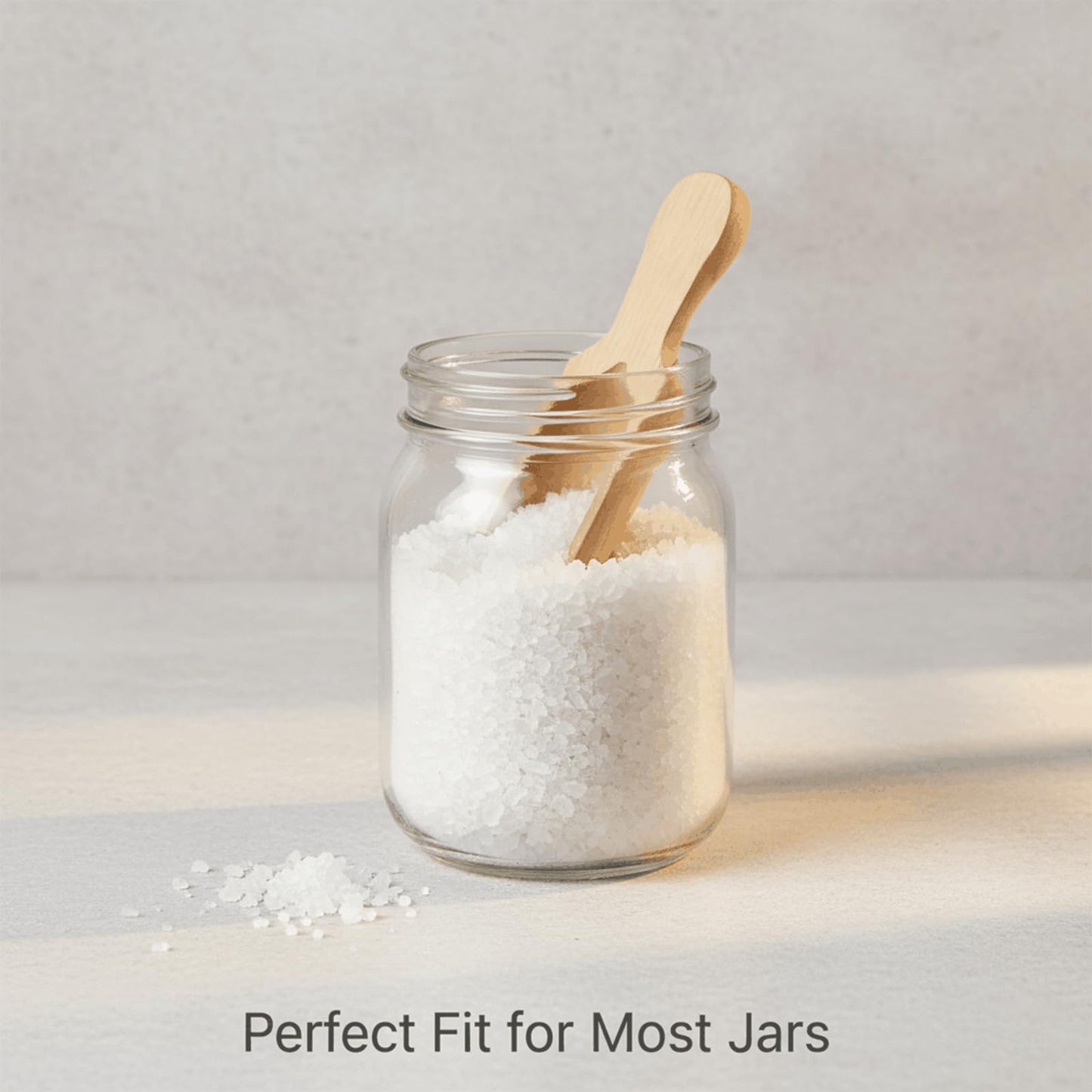 Nyuemystery 100/200 Pack Mini Wooden Spoons for Jars, Bath Salts, Spices, Sugar Scrubs, Cooking, Tea, Candy - Natural Wood Scoops, 2.95 Inch (100 Pack)