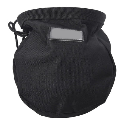 Chalk Bag with Adjustable Waist Belt – Durable Oxford Cloth Climbing Chalk Pouch for Rock Climbing, Gymnastics & Fitness Training (Black, 16x16x6cm)‌