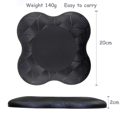 Zealtop Yoga Knee Pads Cushion Extra Thick for Knees Elbows Wrist Hands Head Foam Yoga pilates work out kneeling pad (black 2packs)