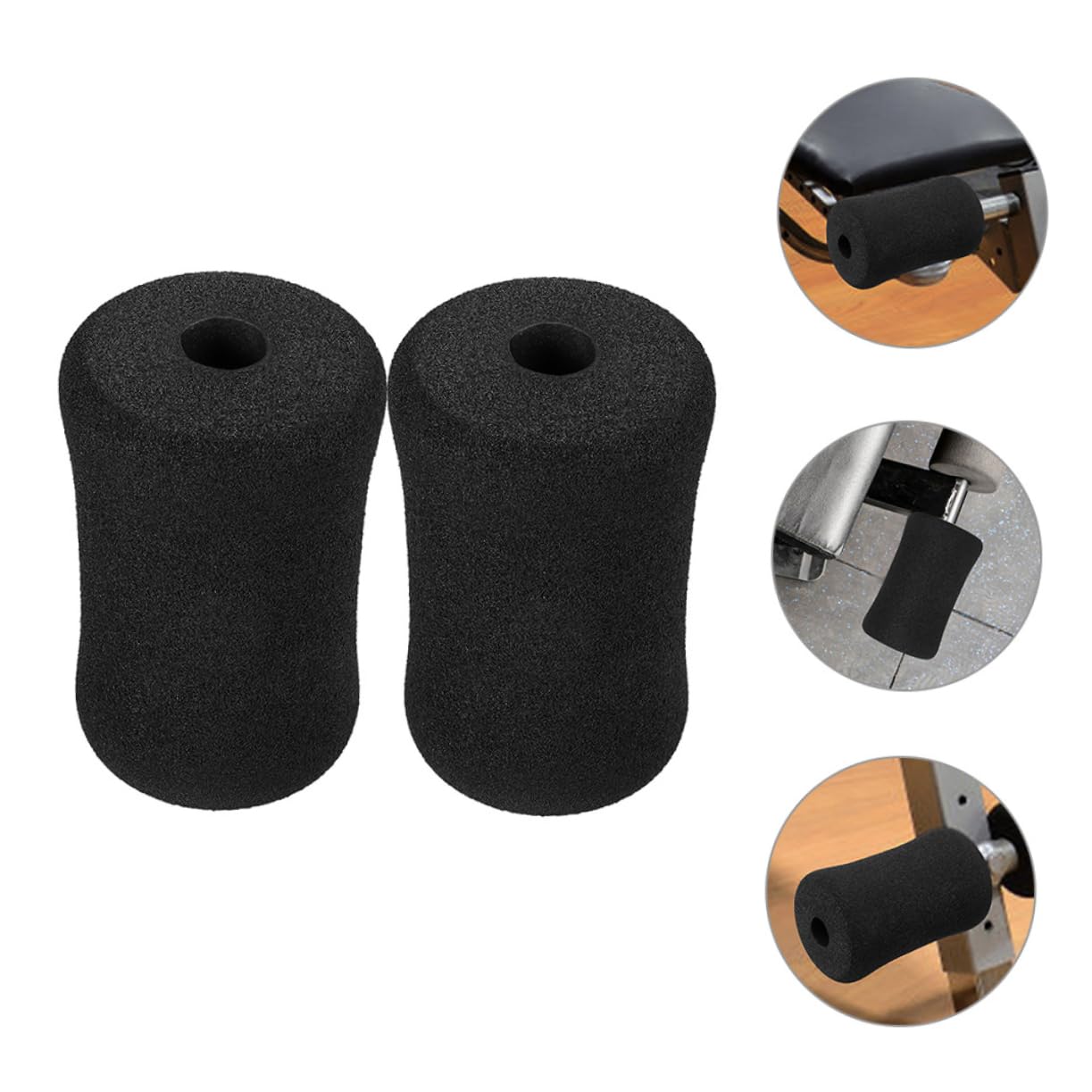 EXHUMKY 6pcs Replacement Foam Pads for Leg Extension Machine Home Gym Exercise Foam Rollers Gym Leg Caps Weight Bench Accessories