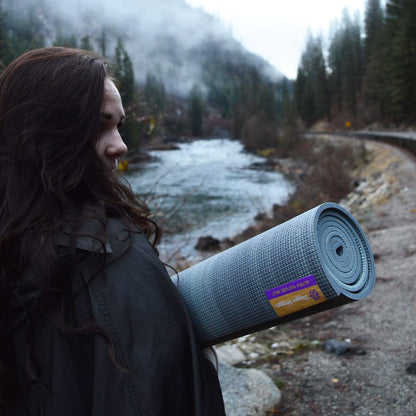 Hugger Mugger Nature Ultra Yoga Mat - Unique Variegated Design, Extra Cushion, Durable, Sticky and Grippy, Stable Non-Slip Surface, Lightweight