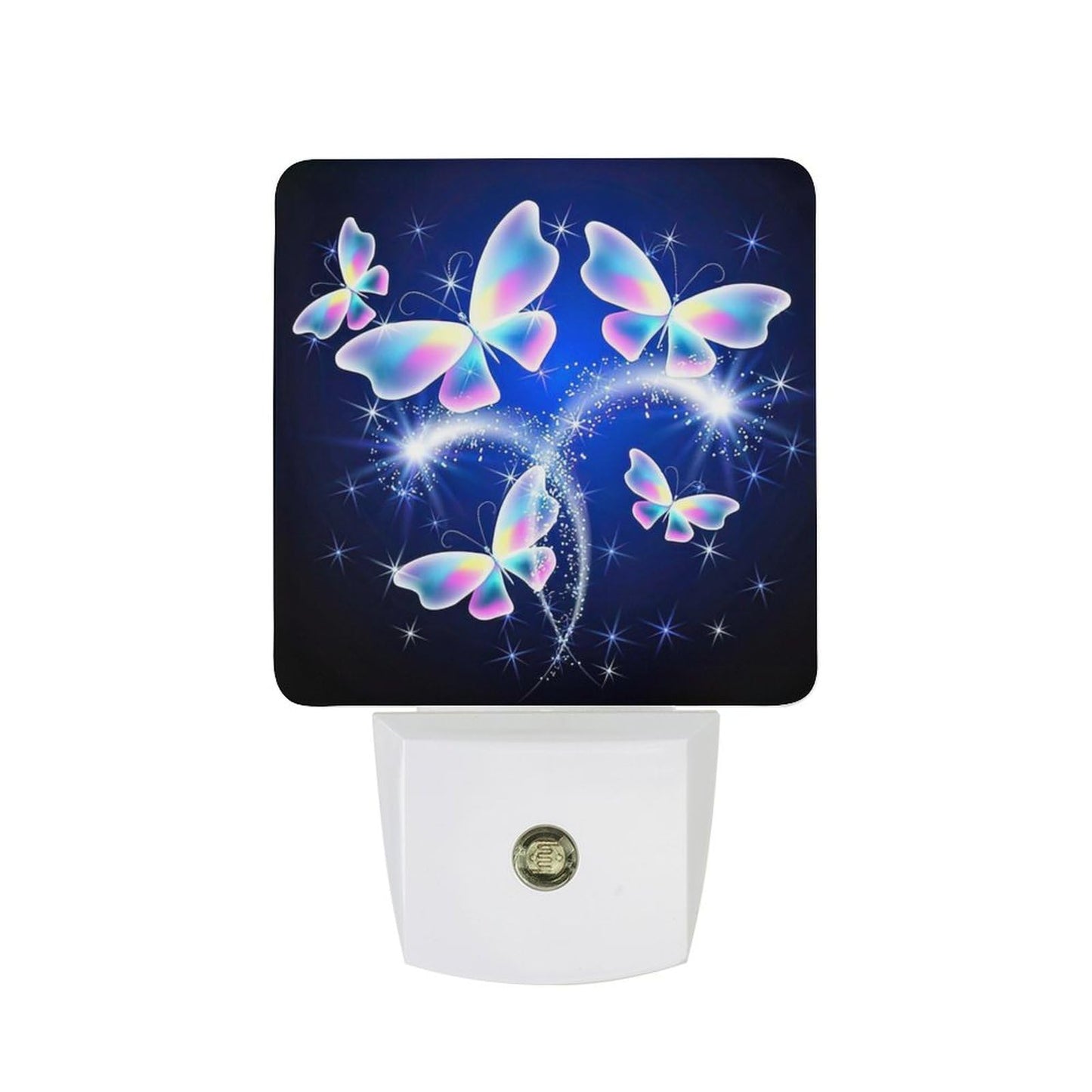 YKJAHSD Butterfly Night Light, Plug into Wall Decor Nightlights for Bedroom, Bathroom, Hallway, Kitchen, with Dusk to Dawn Light Auto Sensors LED Night Lights for Boys Girls Women Men Room Gifts