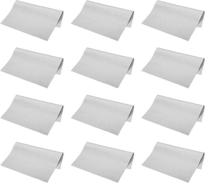 PATIKIL Eyeglass Microfiber Cleaning Cloth 7"x6", 12 Pack Glasses Cleaning